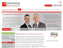 Tablet Screenshot of contractingplus.com